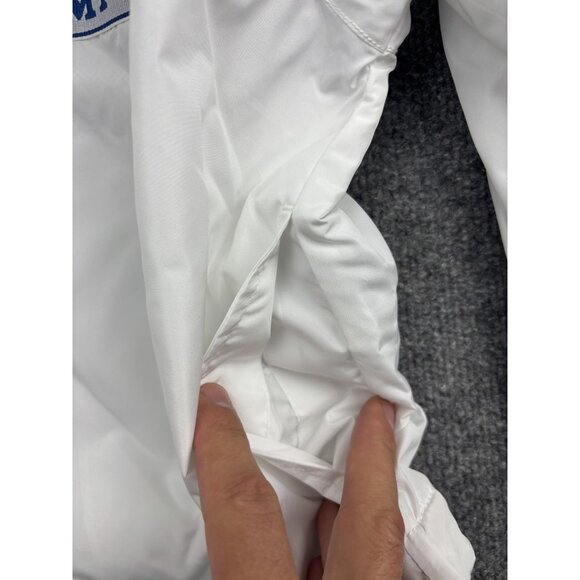 Vans Jacket Womens Medium White Half Zip Windbreaker Cropped I Love My Vans - Picture 5 of 7